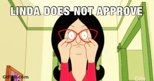 Linda Does Not Approve With Green Door GIF