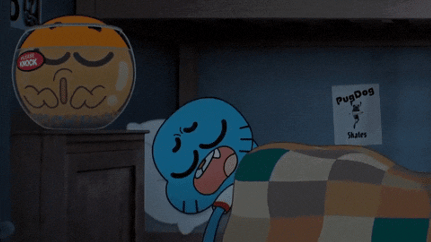 Linda Noche Sleeping Gumball And Darwin Watterson GIF