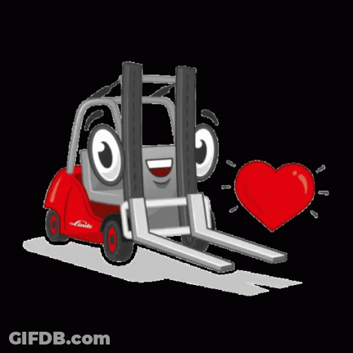Linde Forklift With Heart GIF