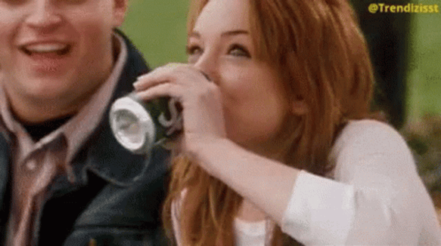 Lindsay Lohan Laughing Hysterically GIF