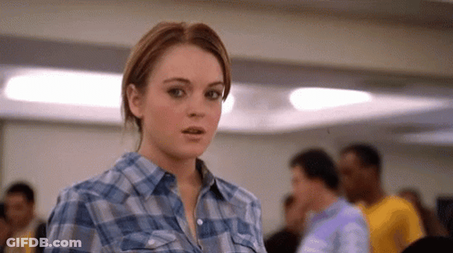 Lindsay Lohan No Thank You Reaction GIF
