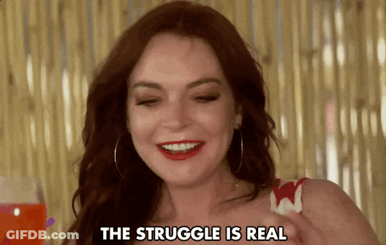 Lindsay Lohan Struggle Bus Is Real GIF