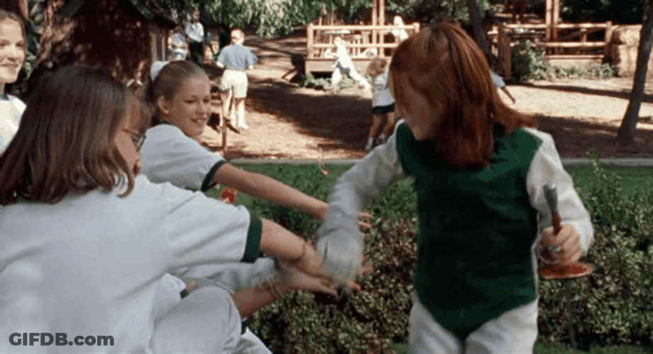 Lindsay Lohan Team High Five GIF