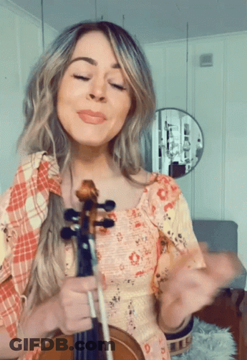 Lindsey Stirling Practicing Violen GIF