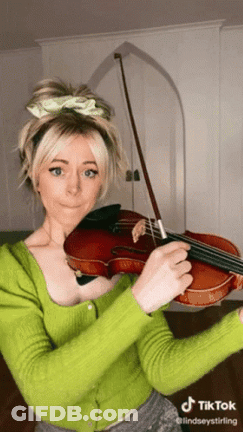 Lindsey Stirling Violin Room Performance GIF