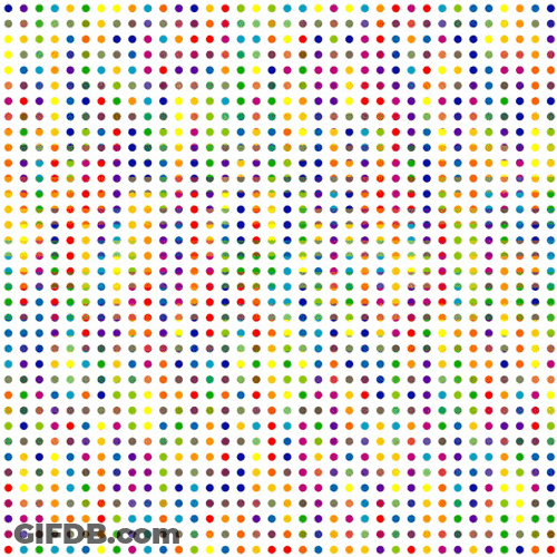 Linear Dots Colorful Optical Illusion GIF