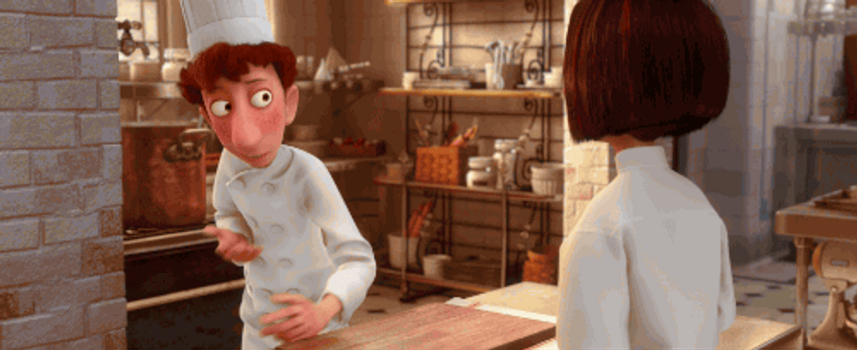 Linguini Flirting Ratatouille GIF