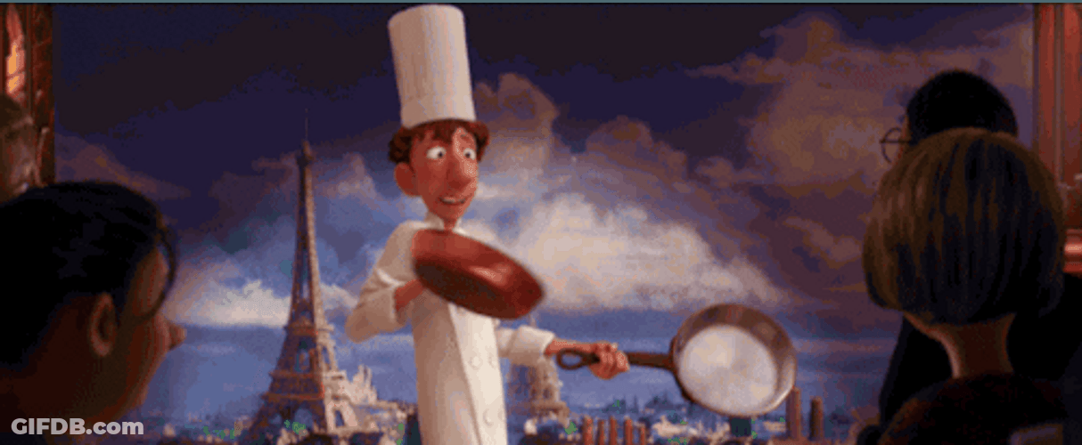 Linguini Holding Pans Ratatouille GIF