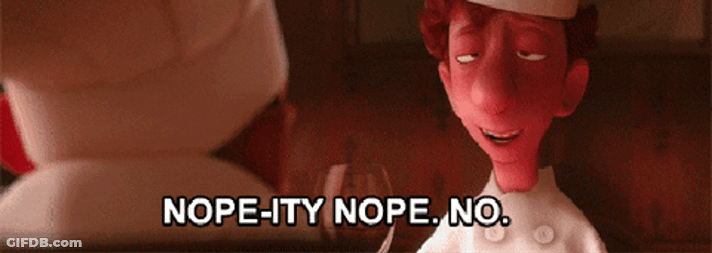 Linguini Saying No Ratatouille GIF