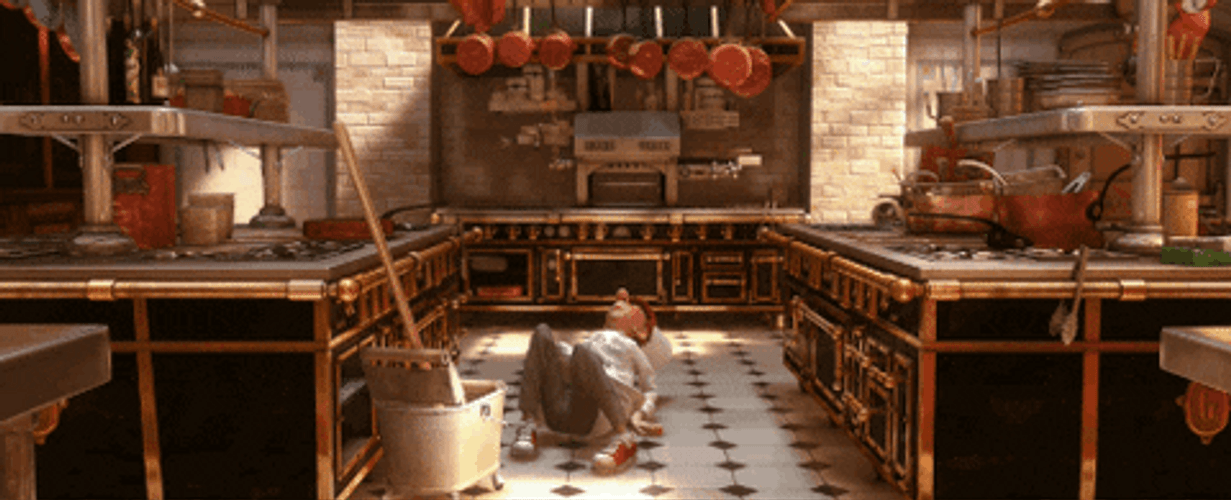 Linguini Standing Up Ratatouille GIF