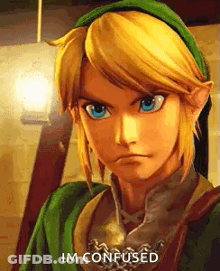 Link From The Legend Of Zelda Making Funny Confused Face GIF