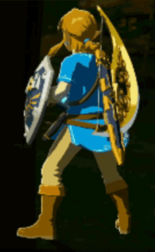 Link Legend Of Zelda Warrior Bow Archer Spin GIF