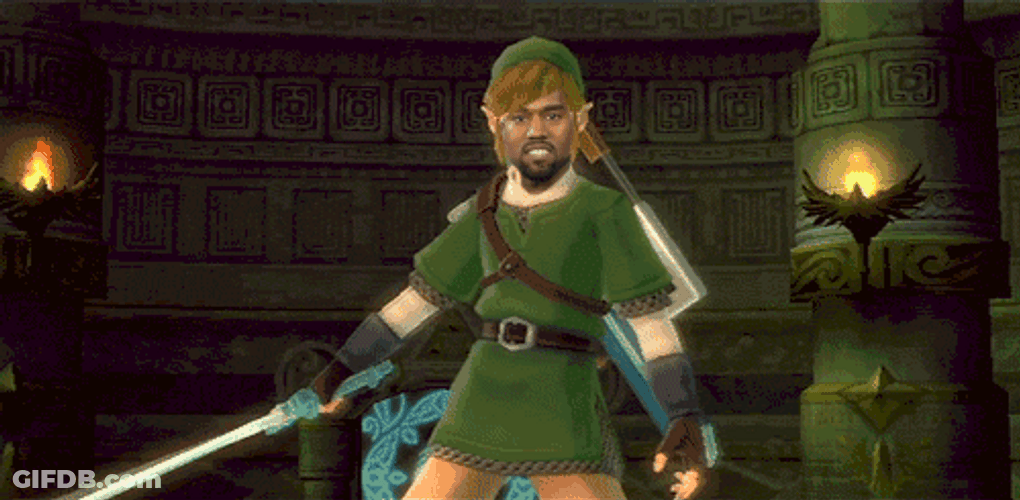 Link Reface Kanye West Swaying Sword GIF