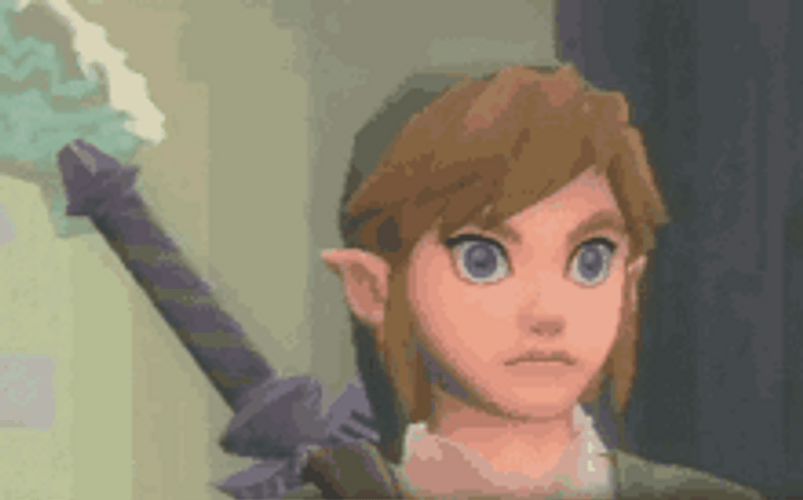 Link  Skyward Sword Big Eyes The Legend Zelda GIF