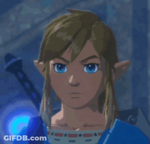Link The Legend Of Zelda Looking Up Serious GIF