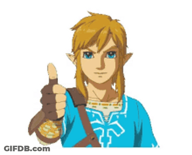 Link The Legend Of Zelda Thumbs Up GIF