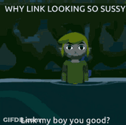 Link The Legend Of Zelda Walking Water Funny GIF
