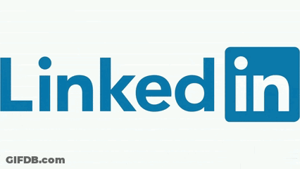 LinkedIn Logo Blue And White GIF