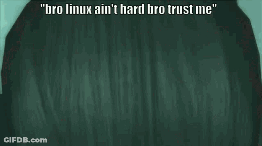 Linux Ain't Hard Bro GIF