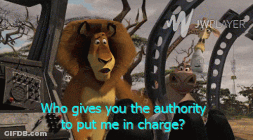 Lion And Giraffe Who Gives You The Authority GIF