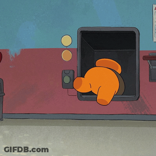 Lion And Monkey Standing On Rock GIF