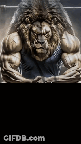 Lion Born To Be Wild Poster GIF