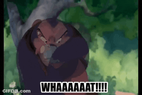 Lion Cartoon Saying Whaaaat GIF