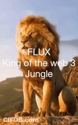 Lion Flux King Of The Web 3 Jungle GIF
