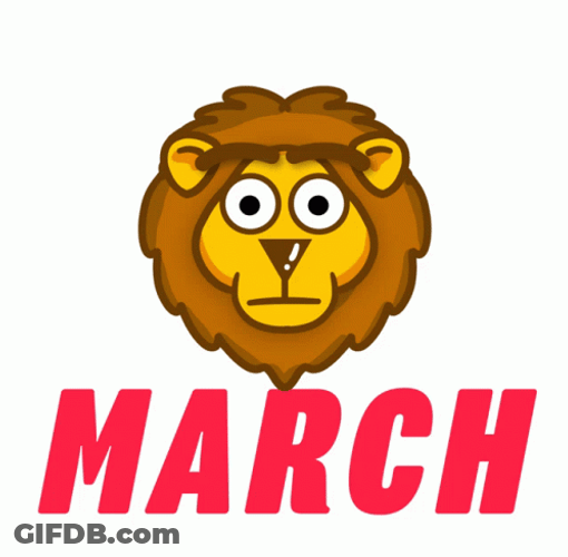 Lion Growling March GIF