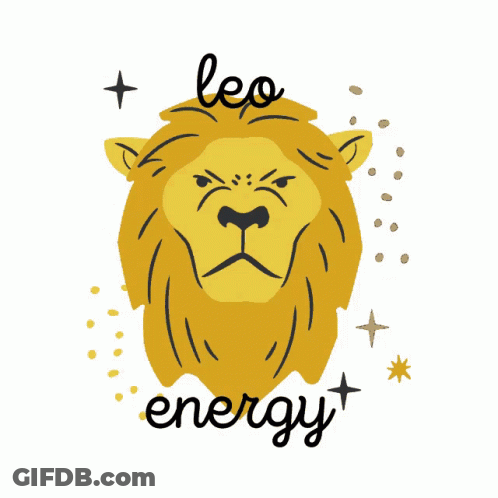 Lion Illustration Leo Energy GIF