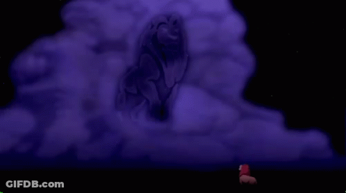 Lion In Purple Smoke Lion King GIF