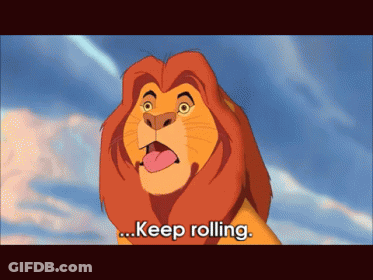 Lion Keep Rolling GIF