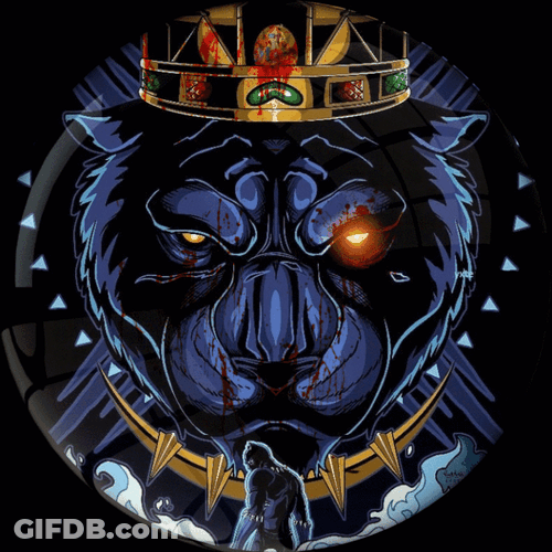 Lion King Colorful Art GIF