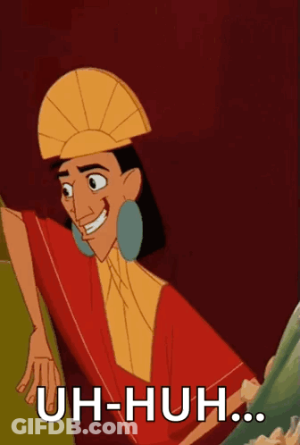 Lion King Emperor Says Uh-Huh GIF