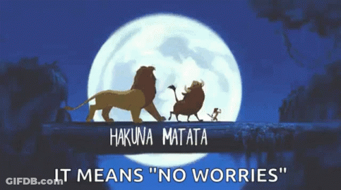 Lion King Hakuna Matata GIF