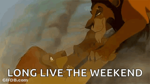 Lion King Lion Cub Long Live The Weekend GIF