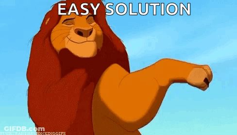 Lion King Lion Flexing Muscles With Easy Solution Text GIF