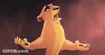Lion King Lion Screaming With Arms Outstretched GIF