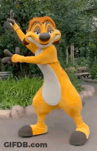 Lion King Mascot Dancing And Thumbs Up GIF