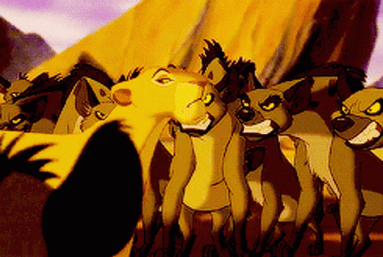 Lion King Meme Walking Through GIF