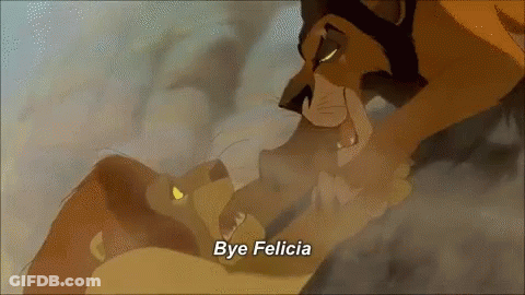 Lion King Saying Bye Felicia GIF