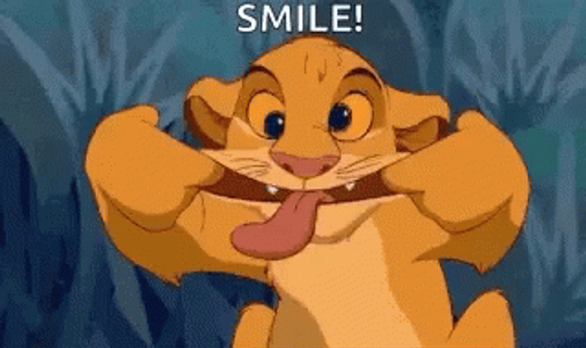 Lion King Simba Grimace Smile GIF