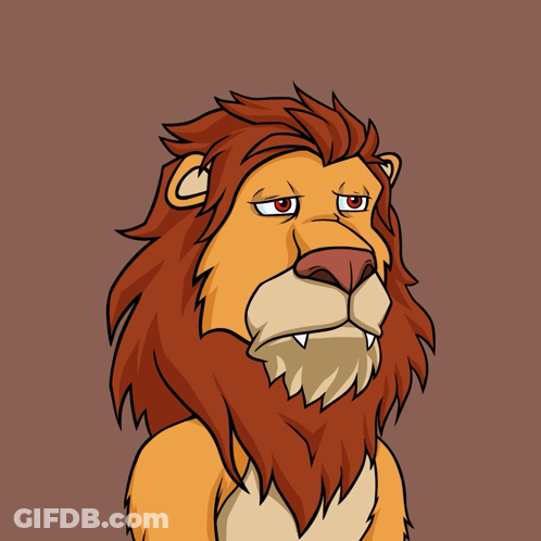 Lion Making Heart Shape Sending Love GIF