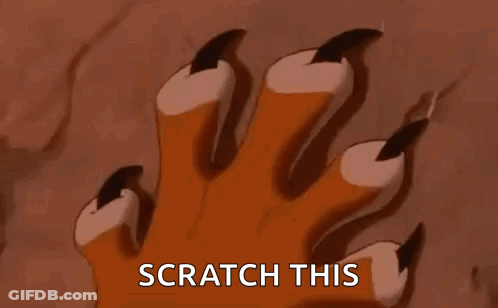Lion Paw Saying Scratch This GIF
