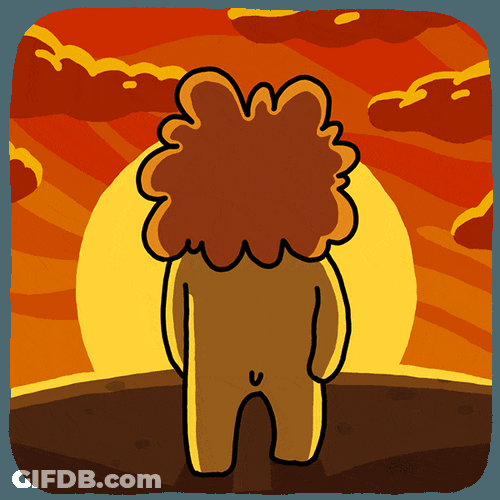 Lion Turn Back Wave See Ya GIF