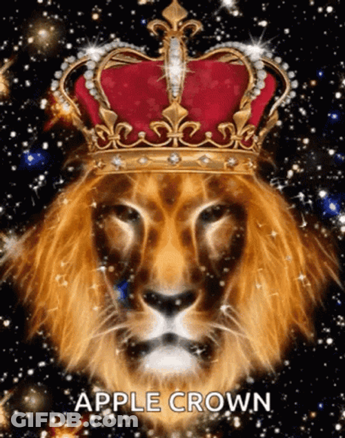Lion Wearing Crown GIF