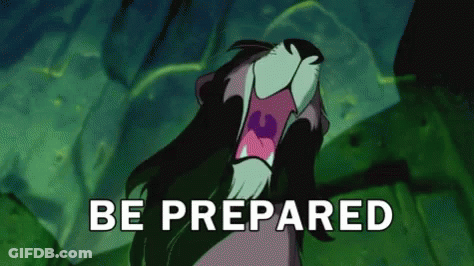 Lion With Mouth Open Be Prepared GIF