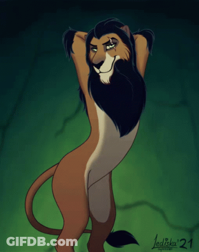 Lion With Number 21 GIF