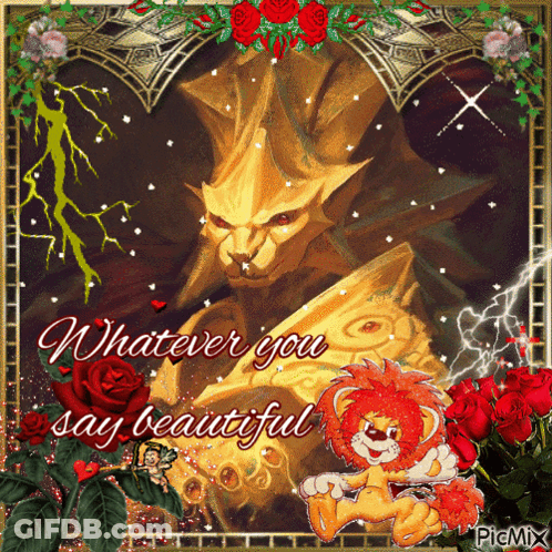 Lion With Words Whatever You Say Beautiful GIF