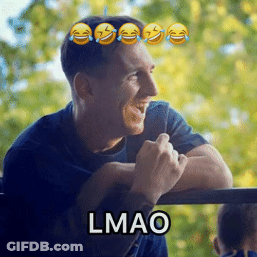 Lionel Messi And Goat Laughing LMAO GIF